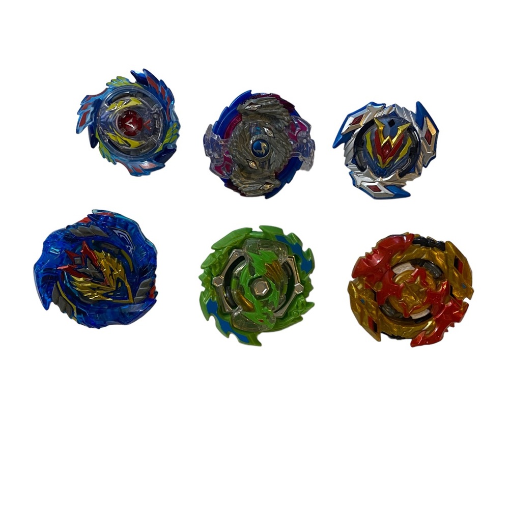 Beyblade burst lot Spinning Tops Mixed Beyblades lot of Six  See Pictures